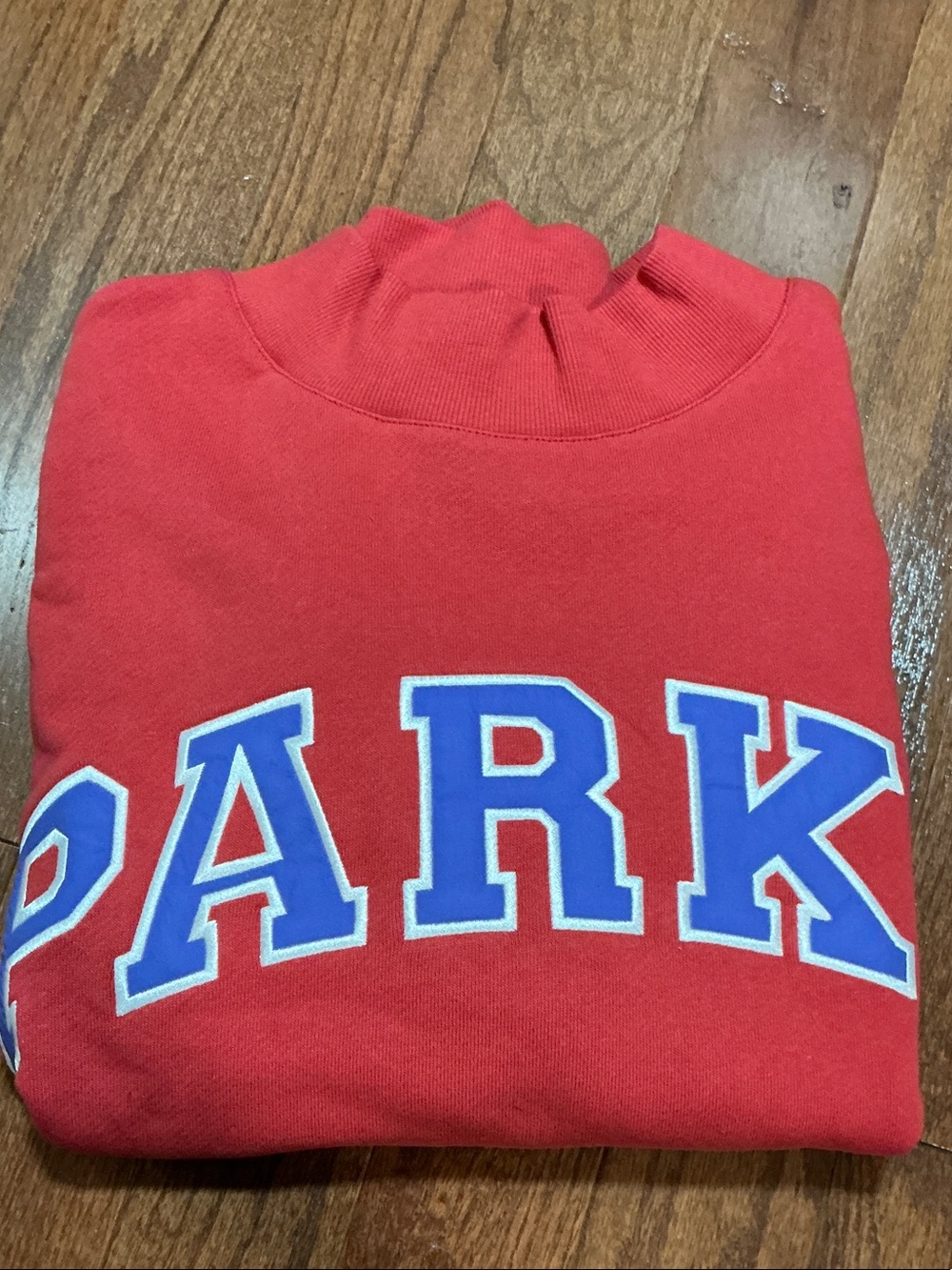 PARKE Varsity Mockneck Sweatshirt in Sail + Drift NEW - Picture 6 of 6